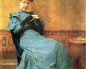 Portrait of Mrs Anschutz - 托马斯·波洛克·安舒茨